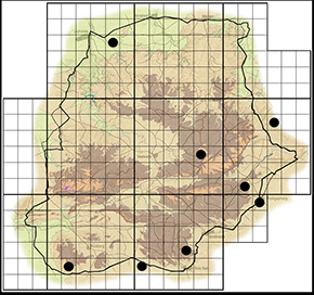 Abantis tettensis Waterberg distribution
